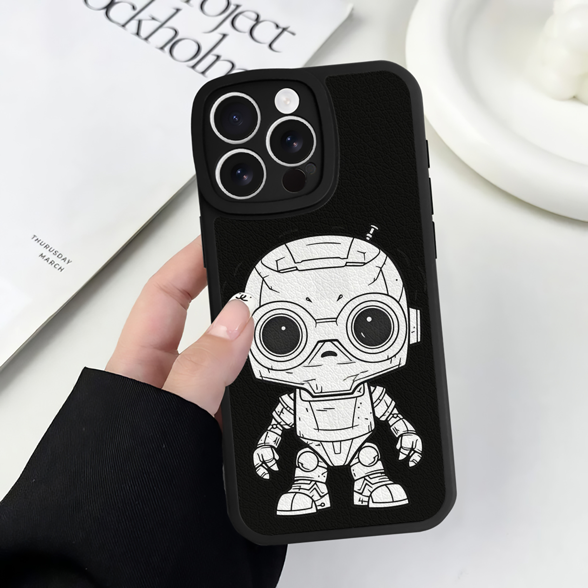 （画像用） スター・ウォーズ Star Wars 【iPhone 16シリーズ対応】シリコンスマホケース（レザー調） 材質：シリコン